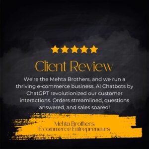 Mehta Brothers - Customer Review - Connect10x
