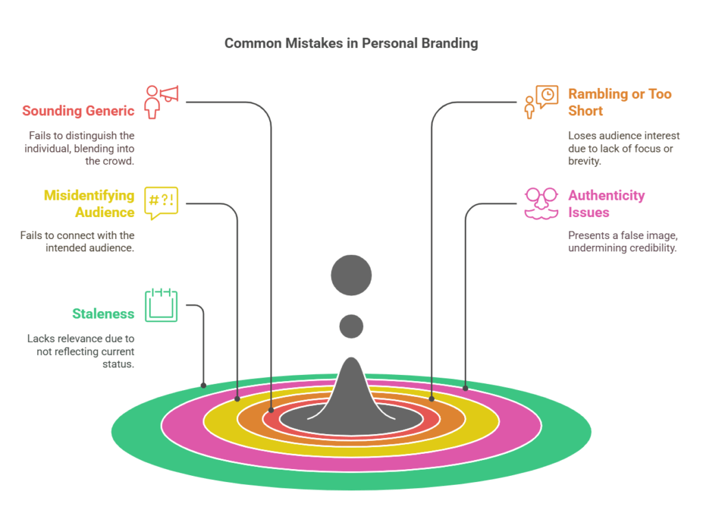 What are some common mistakes to avoid in personal branding statements?